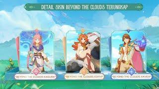 MLBB BEYOND THE CLOUDS SKINS PREVIEW  CARA DAPETIN SKIN KAGURA SECARA GRATIS