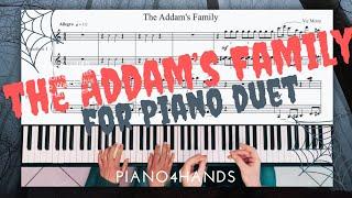 ️ The Addams Family Theme ️ for Piano four Hands