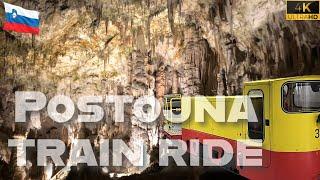 Postojna cave train ride Slovenia