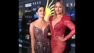 Alia bhatt and sonakshi sinha hot dress