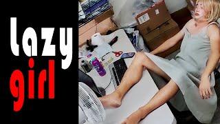 Lazy girl  Short Horror Film  funny video