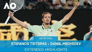 Stefanos Tsitsipas v Daniil Medvedev Extended Highlights SF  Australian Open 2022