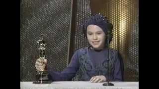 Anna Paquin at  oscars  interviews. .Age 11. 1994