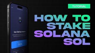 How to Stake Solana  Solana Staking