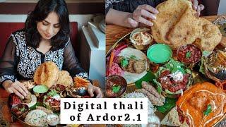 Huge Digital thali Bitcoin thali in Connaught place  Ardor 2.1  #bitcoin #thali #connaughtplace