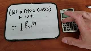 How to calculate a 1 rep max