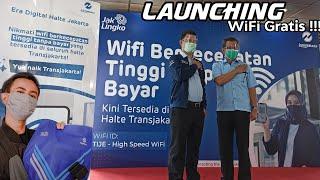 ADA YANG BARU WIFI BERKECEPATAN TINGGI DI HALTE TRANSJAKARTA GRATIS Launching WIFI Transjakarta