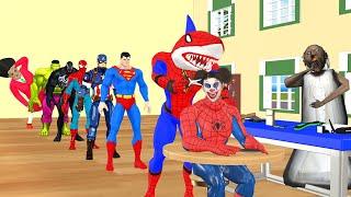 Spider-Man challenge to create a beautiful hair style or error vs joker Game GTA 5 superhero funny