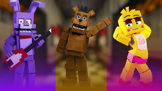2 Idiots Do A FNAF Build Off In Minecraft