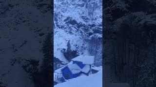 Heavy snowfall at the hills of Marmat BuetifulSenriesvlog subscribe  permanently