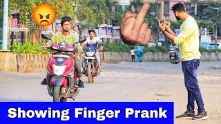 Showing Finger Prank  Part 10  Prakash Peswani Prank 