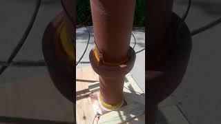 110 volt Testing of the leak proof Vitrified Clay Pipe joint