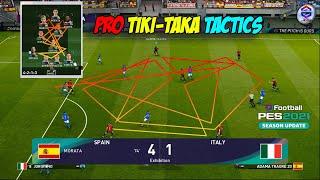 Tiki-taka formation pro tactics  PES 2021