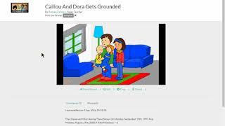 Caillou And Dora Gets Grounded Re-Uploaded