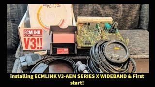 HOW TO INSTALL ECMLINK V3 IN 2G DSM - HOW TO INSTALL AEM WIDEBAND - FIRST START WITH ECMLINK V3