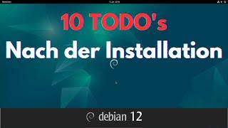 10 Dinge die nach der Installation von Debian zu tun sind