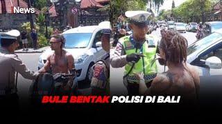 Ditegur Tak Pakai Helm Bule Bentak Polisi di Bali #iNewsPagi 1903
