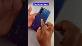 Vivo Y20 Hard Reset 2024  Vivo Phone Ka Lock Kaise Tode #shorts