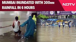 Mumbai  Mumbai Sees Severe Waterlogging After 300 mm Of Rainfall In 6 Hours. 50 Flights Cancelled