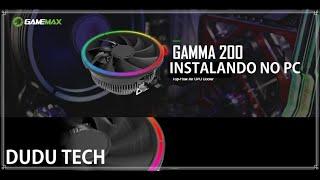 COOLER GAMEMAX GAMMA200 INSTALANDO NO PC