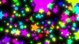 4K-60fps⭐6 Hour Loop  Motion graphics background with shining stars flowing in front ⭐