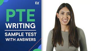 PTE Writing - PTE Sample Test with Answers