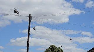 Apaches & Cougars arrival Northolt