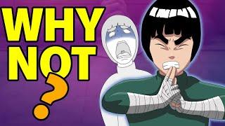 Why has Rock Lee NEVER been able to use NINJUTSU or GENJUTSU?