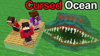 Stranded on a RAFT in Minecrafts Scariest Ocean..