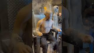 Distortions Unlimited Electric Chair Revenge Death Row Pneumatic #Animatronic at #Transworld 2023