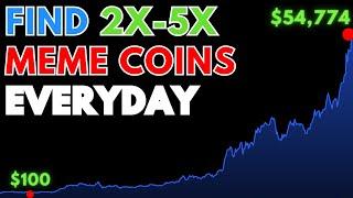 Trading Strategy to Find Easy Crypto Meme Coin 2x-5x Everyday