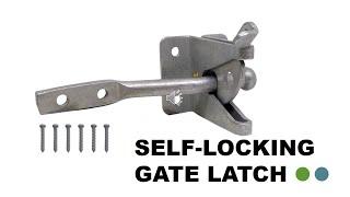 Self-Locking Gate Latch Long Lasting Looks and Rust Resistance HOWTOOL Hardware