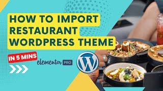 Restaurant free Wordpress Theme  Kadence Theme