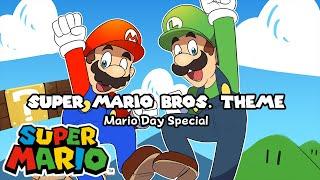 MARIO DAY SPECIAL Super Mario Bros. Theme WITH LYRICS - Super Mario Bros. Cover