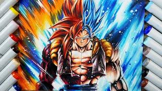 SPLIT Drawing GOGETA-VEGITO