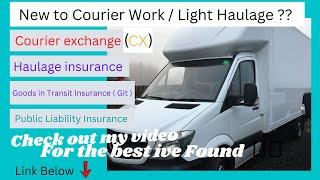 Courier  How much Do i pay for  courier insurance  Goods in transit  Public Liabilty .