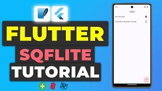 Flutter SQFlite CRUD Tutorial  SQL Database Storage In Flutter using SQLite