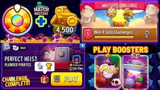 Plunder Pirates Solo Challenge Perfect Heist 850 Score Masters Challenge CompleteMatch Masters