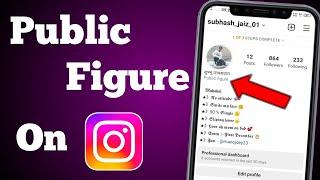How to be a Public Figure on Instagram 2023  Instagram Profile me Public Figure Add kaise kare 2023