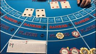 Baccarat  $600000 Buy In  EPIC HIGH ROLLER WIN LUCKY 9 CARD PLAYER STREAK FOR OVER $200K WIN