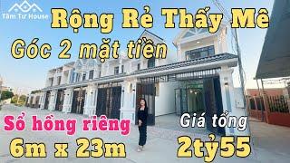 Nhà Đẹp Tâm Tư Rộng - Rẻ Bất Ngờ góc 2 Mặt Tiền 6m x 23m Sổ hồng riêng đường xe hơi chỉ có 2tỷ55