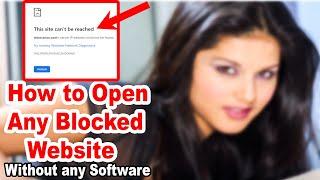 How to OpenAccess Blocked Websites Without any Software 100% Fixed Chrome Firefox Opera In Hindi.