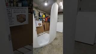 Custom made foam shower walls and floor