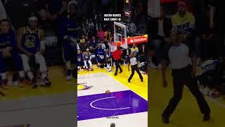 Austin Reaves looks at the shot clock and pulls from half  #nba #lakers #shorts