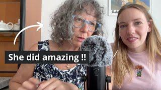 Mom tries ASMR