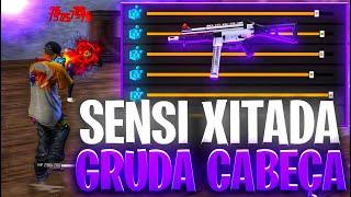 SENSI XITADA  ️ QUALQUER CELULAR  A MELHOR SENSIBILIDADE PARA SUBIR CAPA NO FREE FIRE