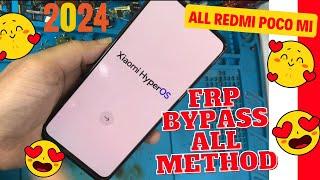 All Redmi Frp Bypass 2024  Poco MI Redmi Google Account Unlock Without Pc All Method