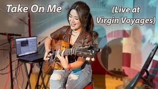 Josephine Alexandra - Take On Me Live at Virgin Voyages  Fingerstyle Guitar Cover