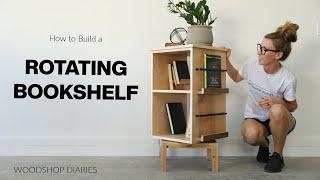 How to Build a Rotating Bookshelf  with Lazy Susan Hardware