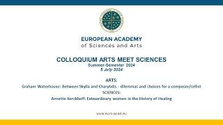 COLLOQUIUM ARTS MEET SCIENCESSUMMER SEMESTER 20245 July